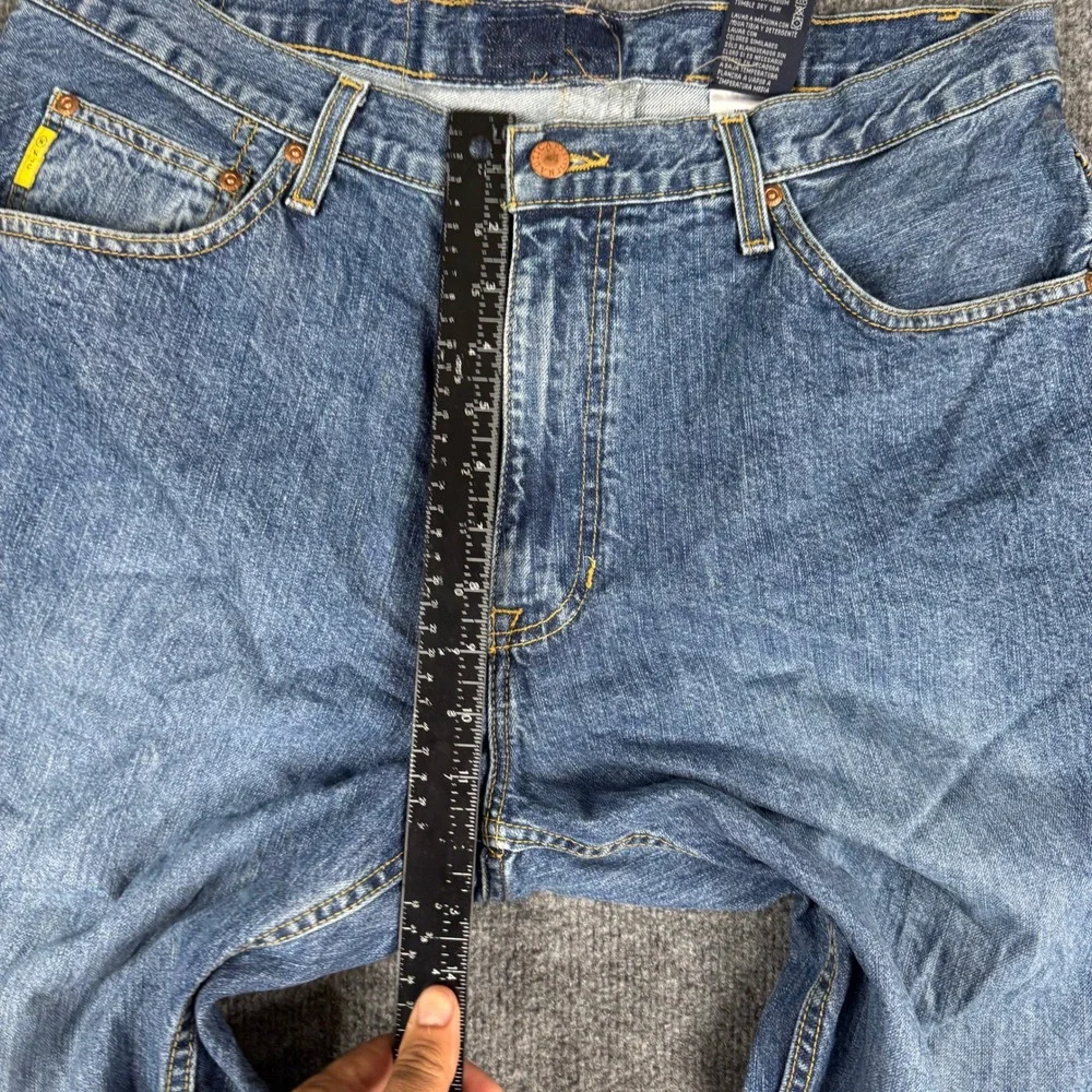 Nautica Jeans Mens Size 36x32‎ Blue Straight Leg Cotton Denim Casual Pants 36x31
